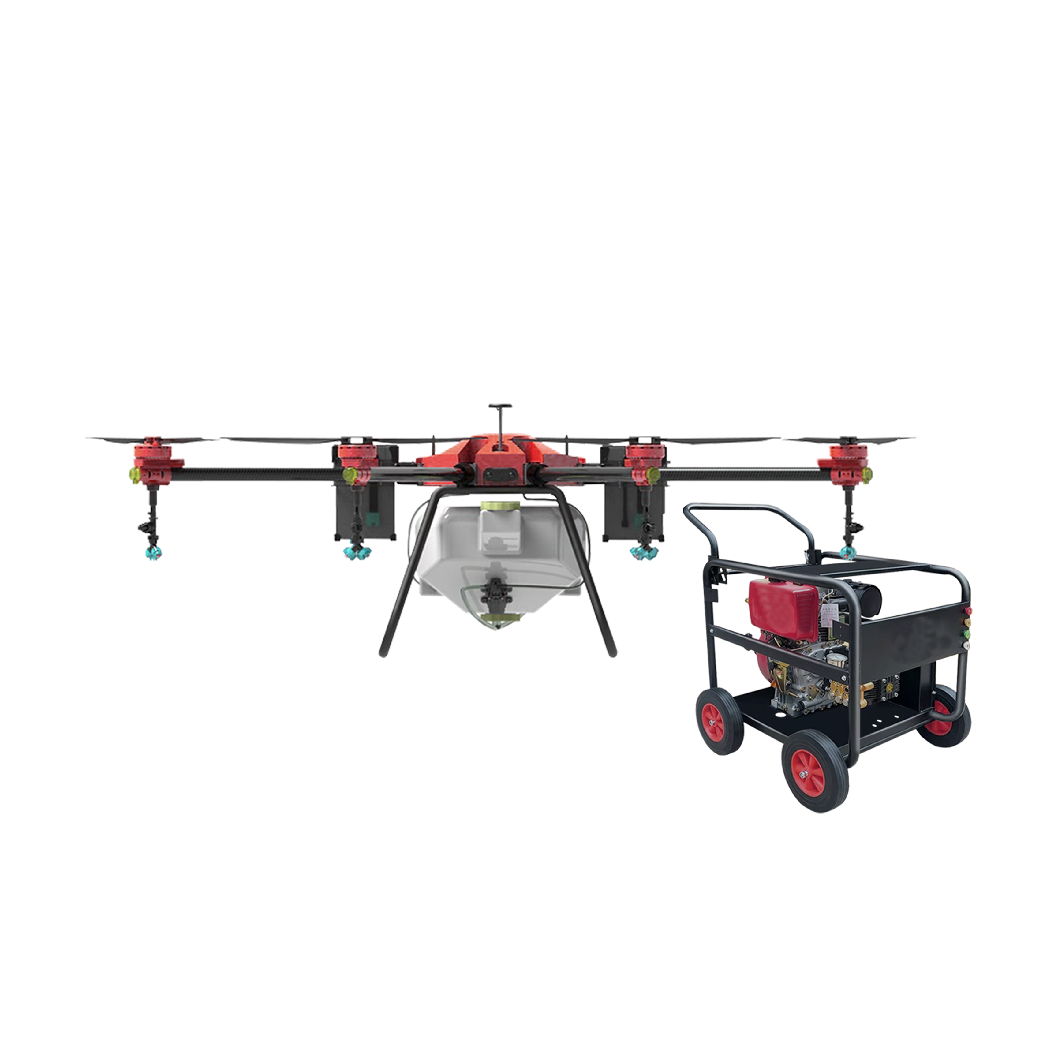Industrial cleaning drone