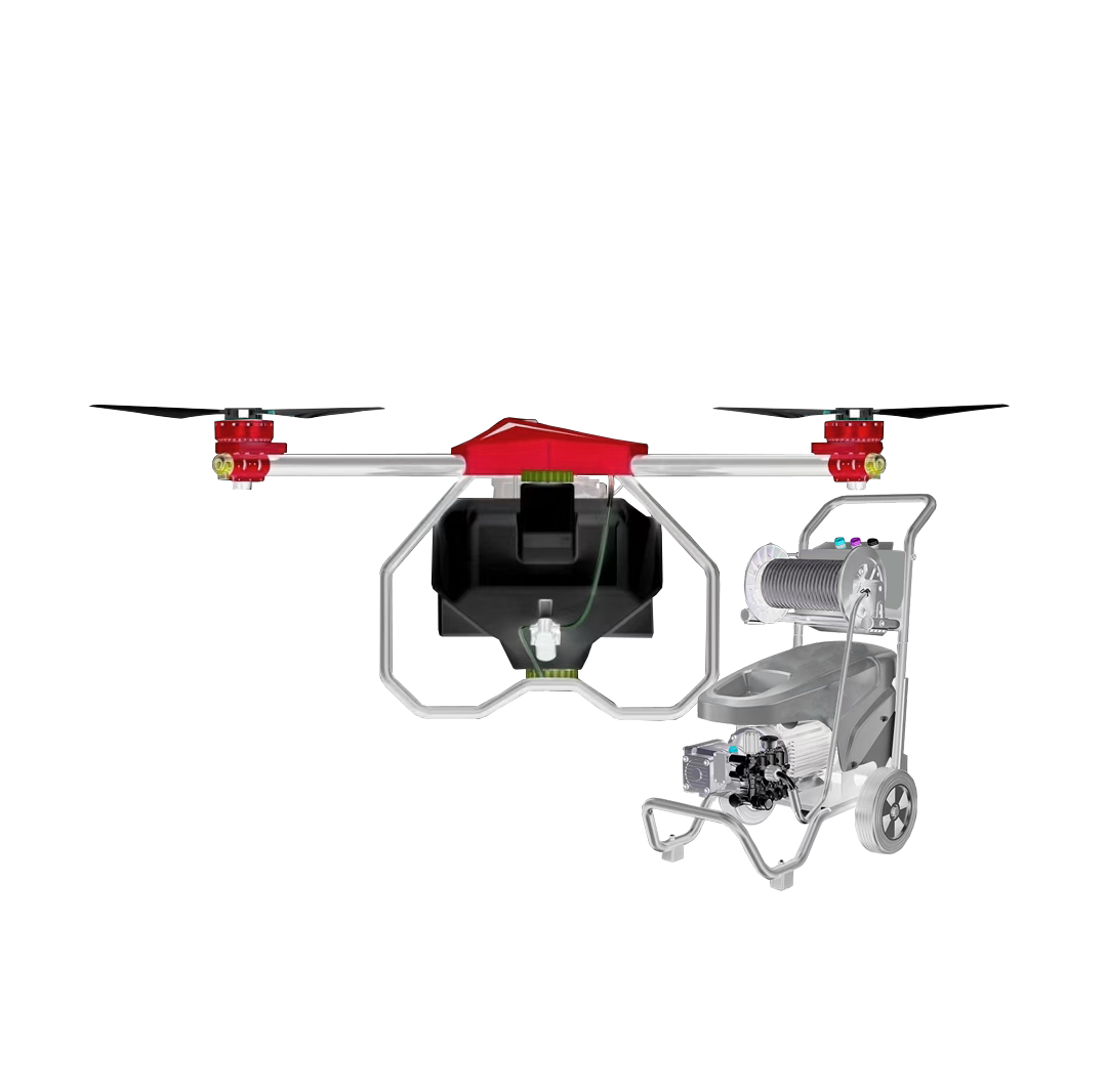 Industrial cleaning drone